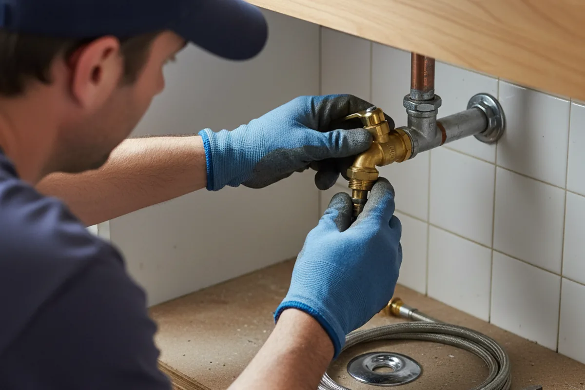 Shutoff valve and fitting work during Faucet and Fixture Repair in Clementon